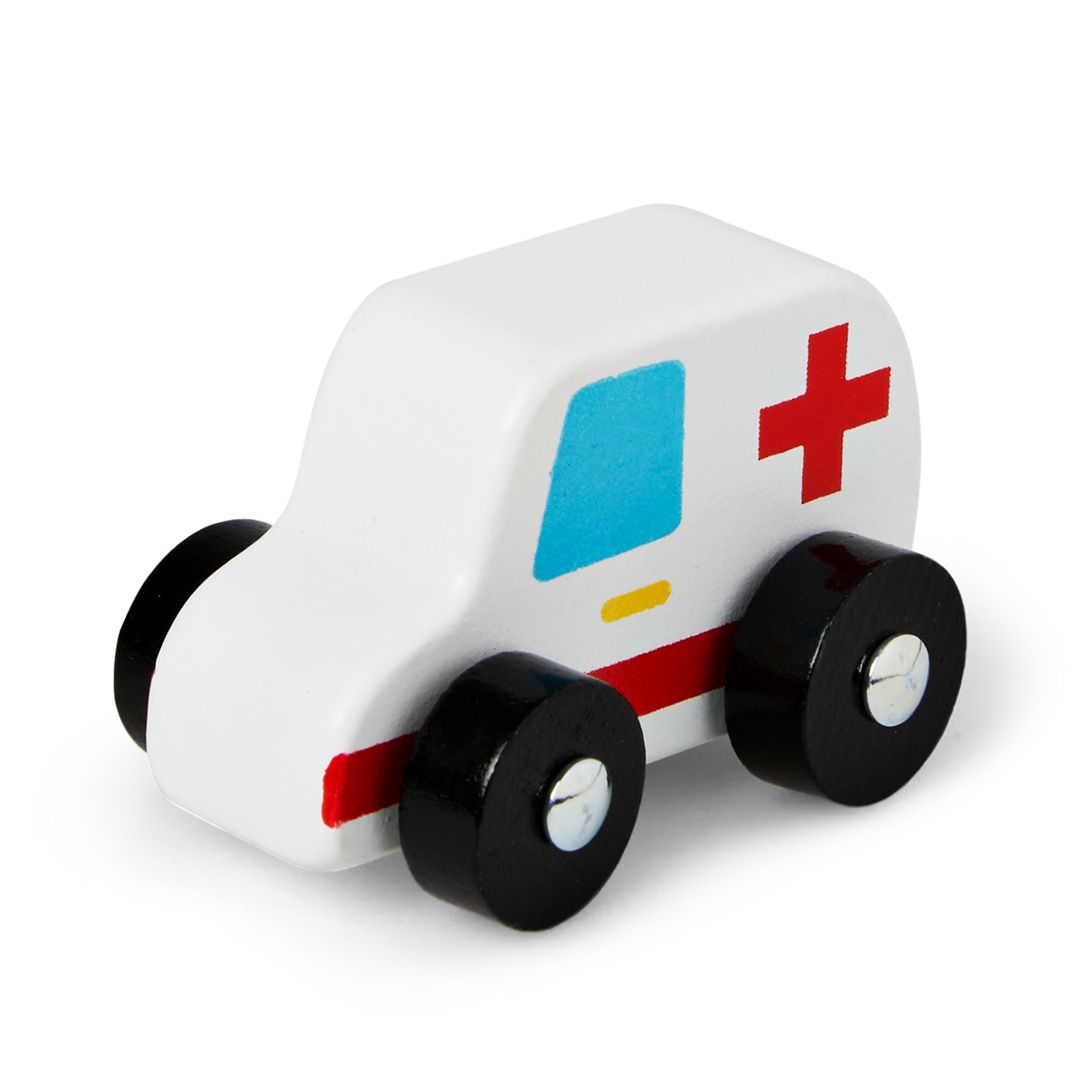 Ahşap Oyuncak Ambulans