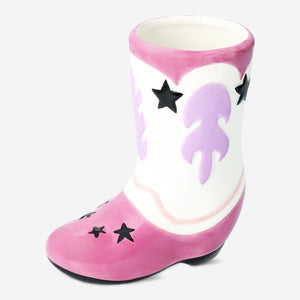 VASE CERAMIC COWBOY BOOT