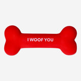 DOG TOY BONE I WOOF YOU