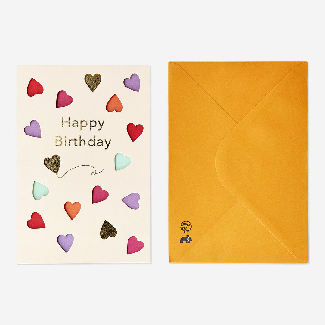 CARD W ENVELOPE W CUT OUT BALLOONS