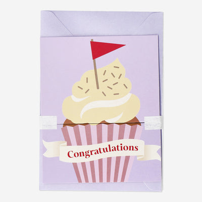 CARD W ENVELOPE CUPCAKE