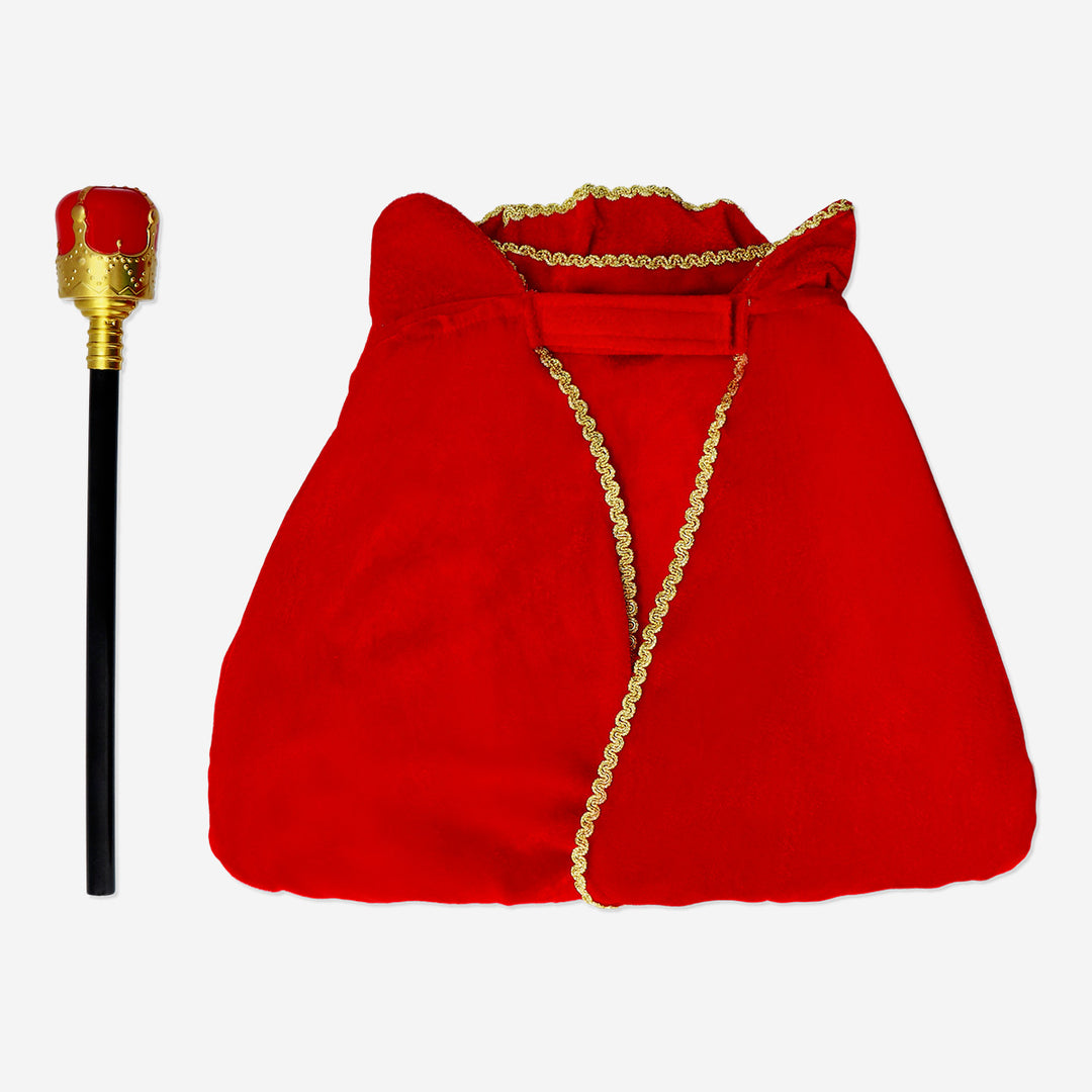 DRESS UP CAPE AND SCEPTRE AS KING