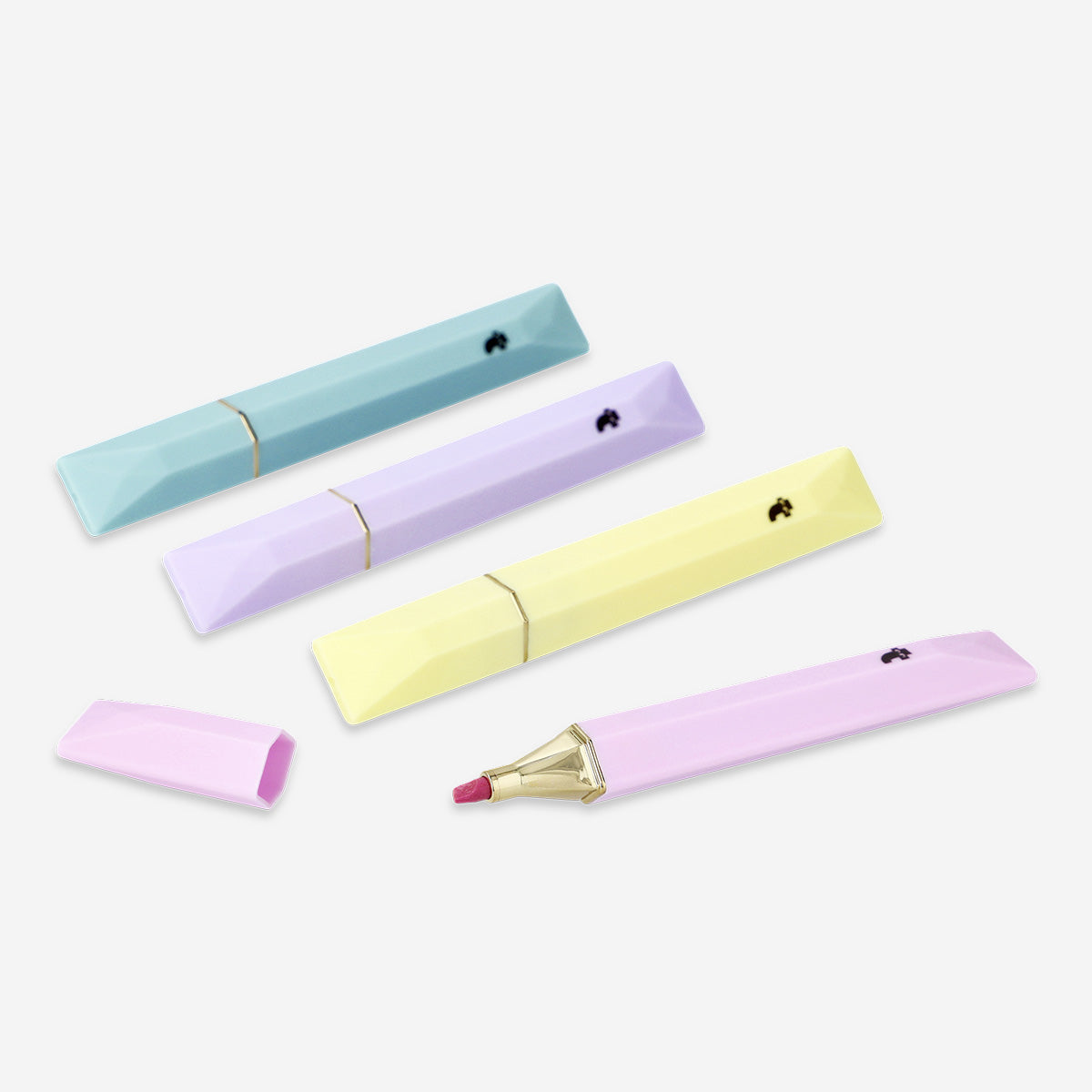 HIGHLIGHTERS 4 PCS SOFT TOUCH