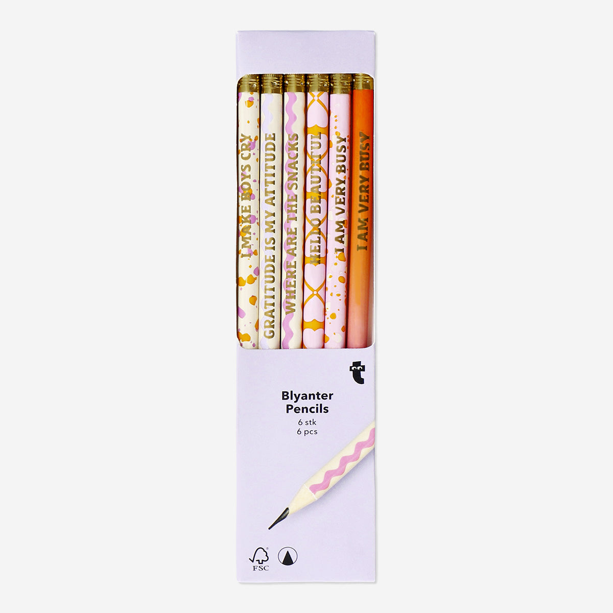 PENCILS STATEMENTS 6 PCS