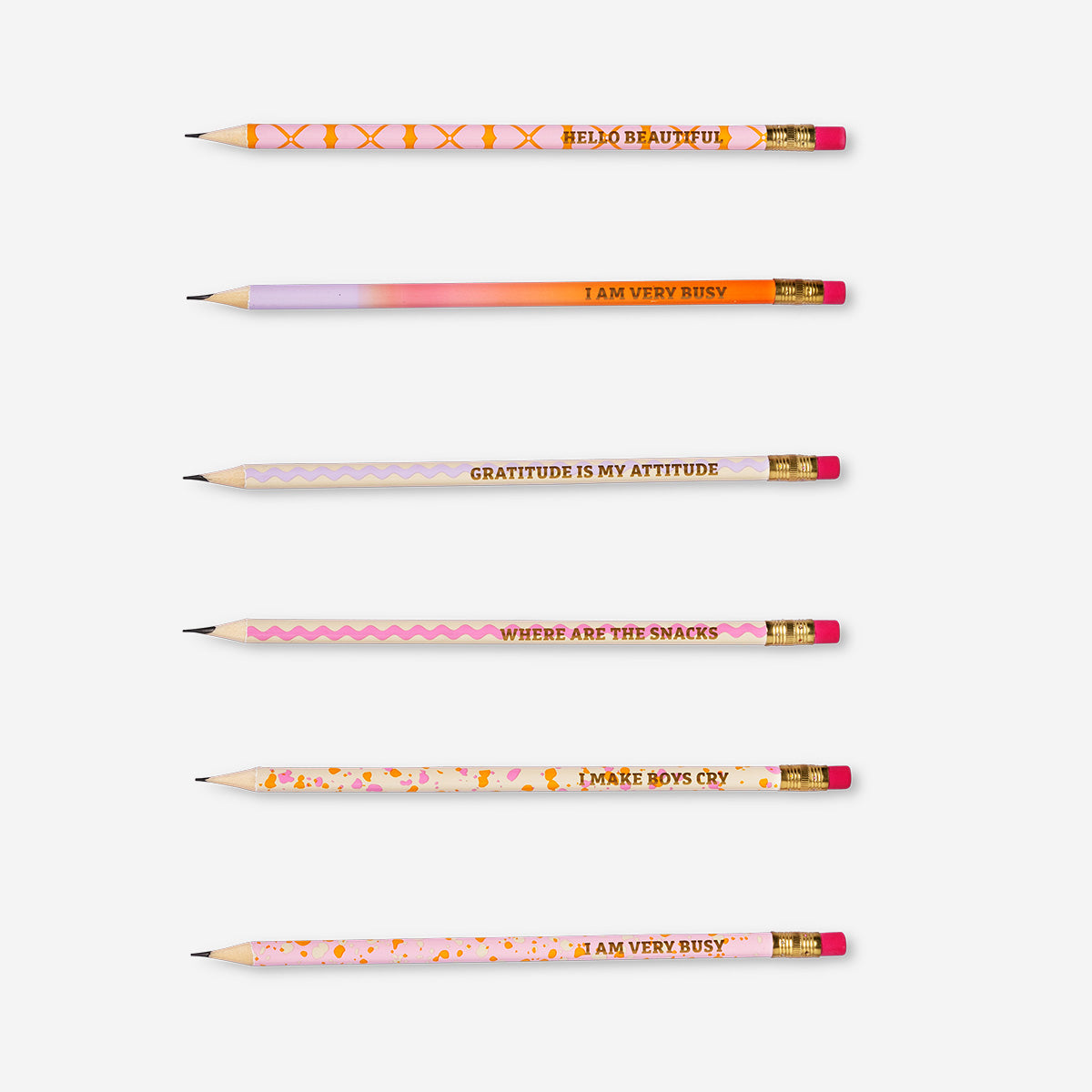 PENCILS STATEMENTS 6 PCS