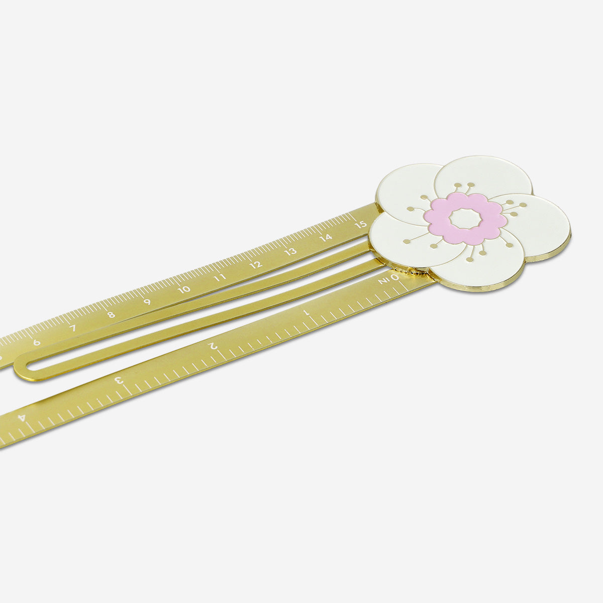 RULER METAL W CLIP AND FLOWER