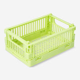 BOX FOLDABLE RECYCLED PP 15X10X5,5 CM LIGHT GREEN