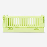 BOX FOLDABLE RECYCLED PP 15X10X5,5 CM LIGHT GREEN