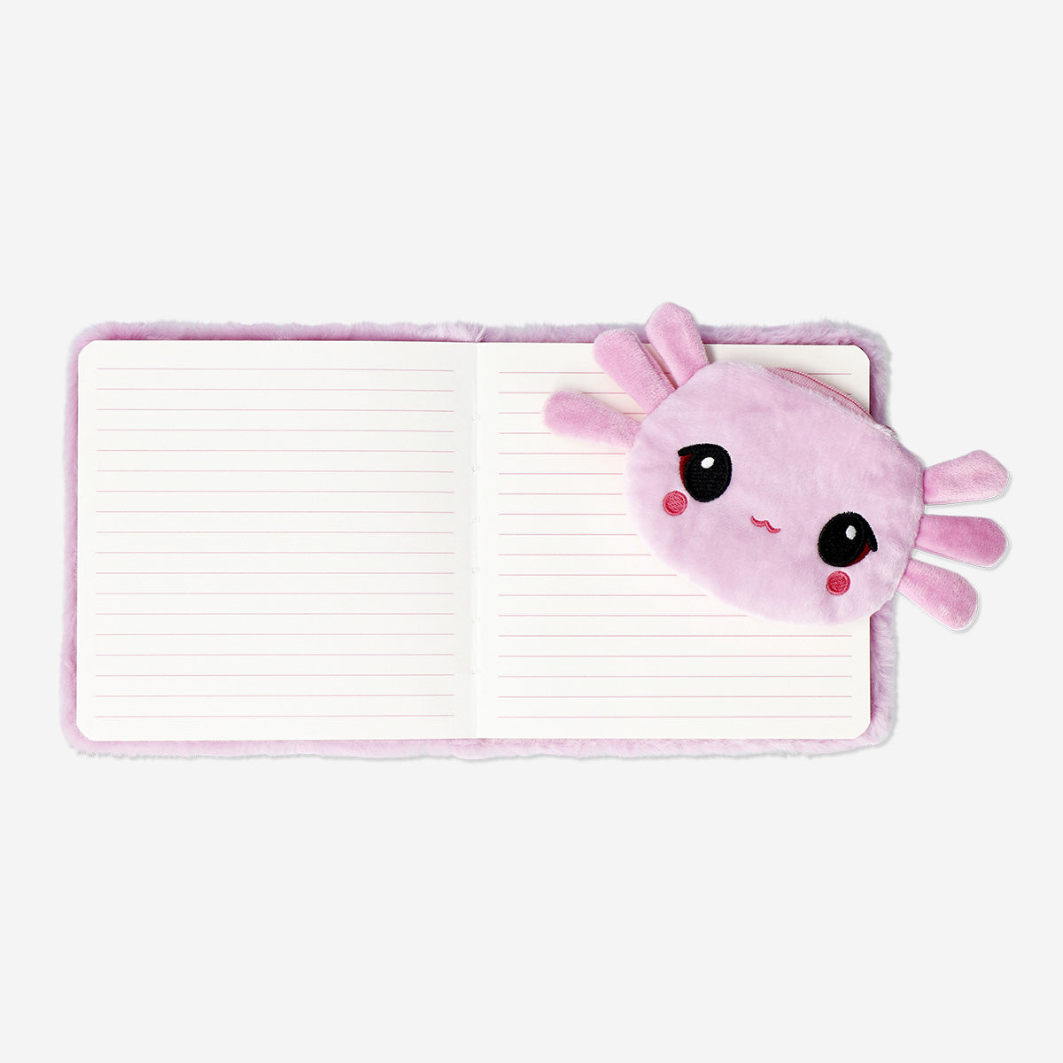 NOTEBOOK PLUSH AXOLOTL