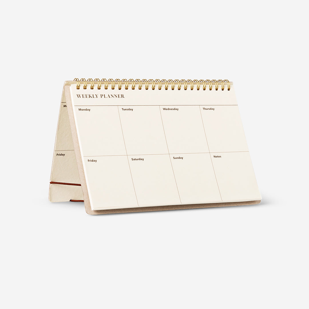 PLANNER WEEKLY FOR DESK W. SPIRALS EN