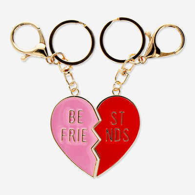 KEYRING BEST FRIEND HEART