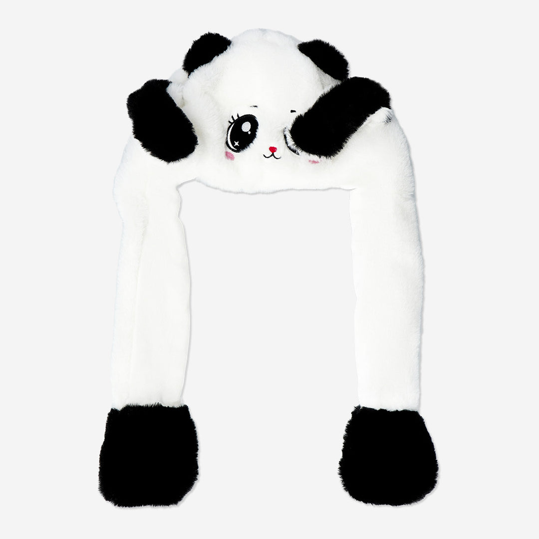 HAT WITH MOVING EARS AS PANDA