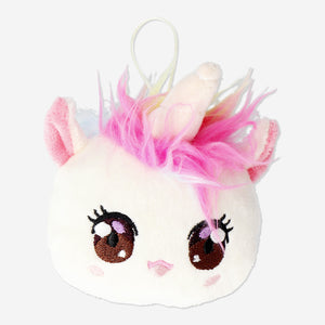 Mini Peluş Beyaz Unicorn