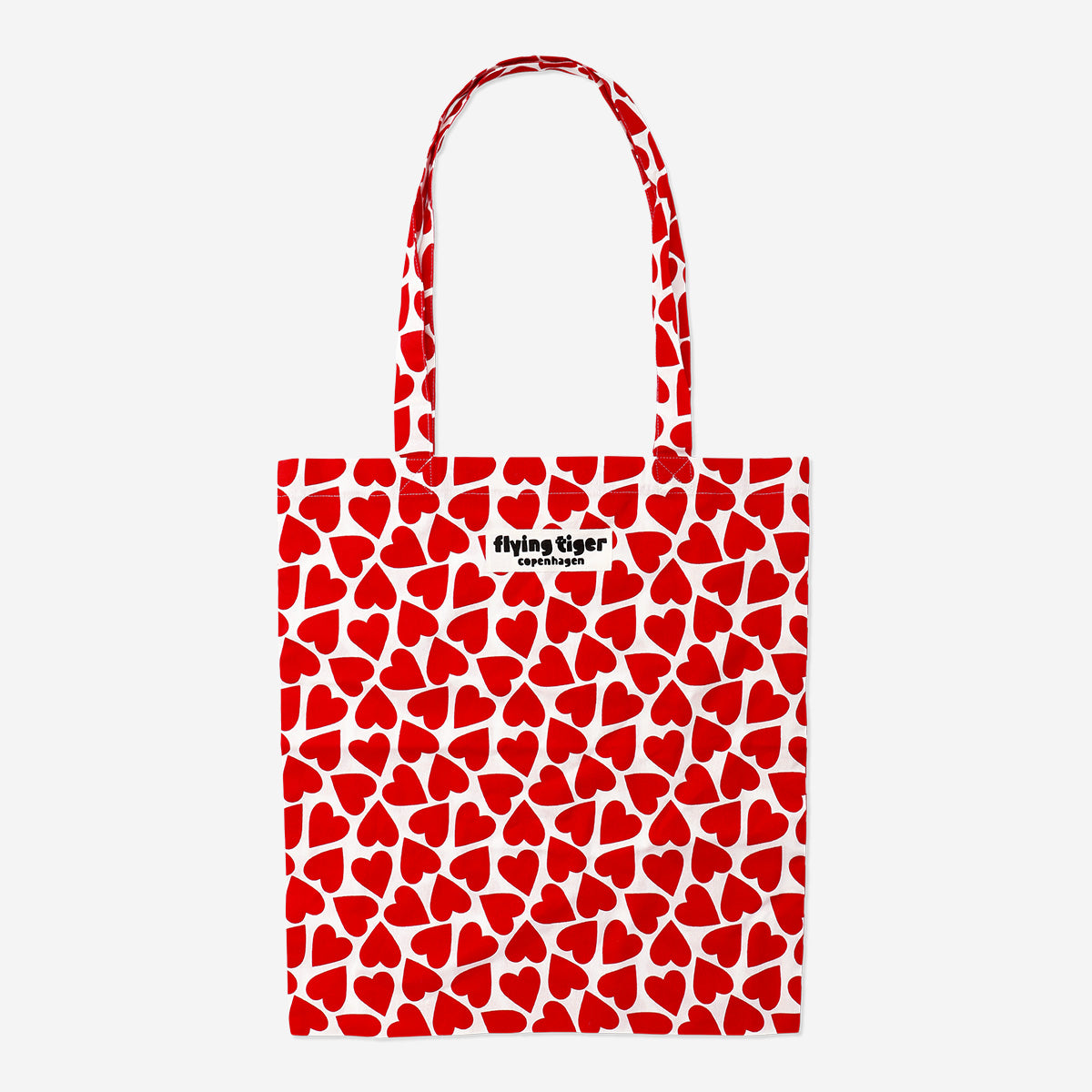 TOTE BAG HEARTS PATTERN