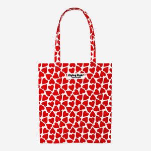 TOTE BAG HEARTS PATTERN