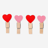 MINI PEGS WITH HEARTS