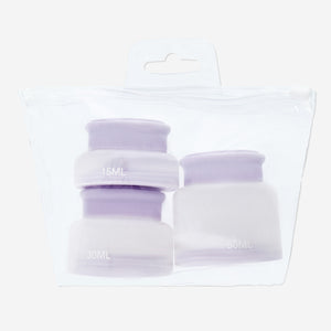 CONTAINERS FOR TRAVEL ROUND GRADIENT 3PCS IN EVA BAG