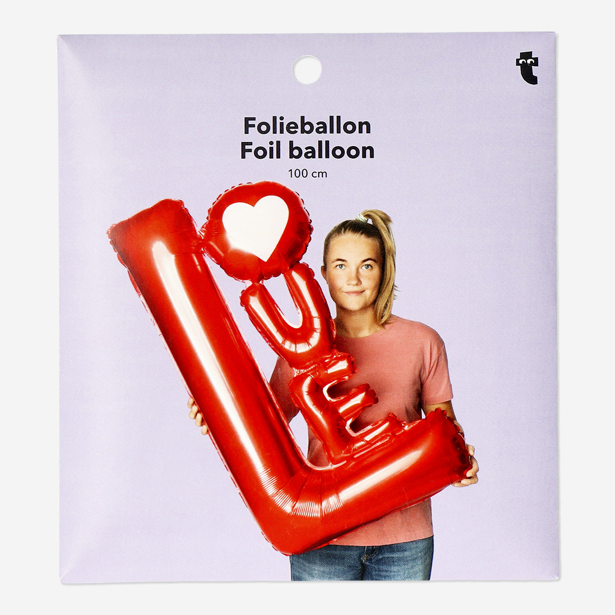 "Love" Şekilli Kırmızı Balon 100 cm