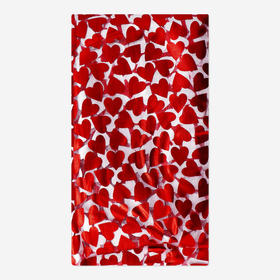 TABLE RUNNER HEARTS PRINT 40X200CM