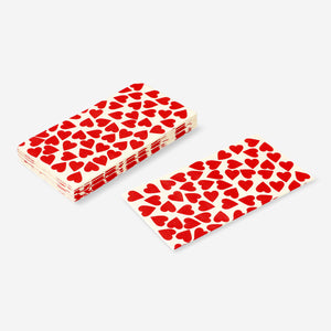 NAPKINS HEARTS AOP 16 PCS 33X33