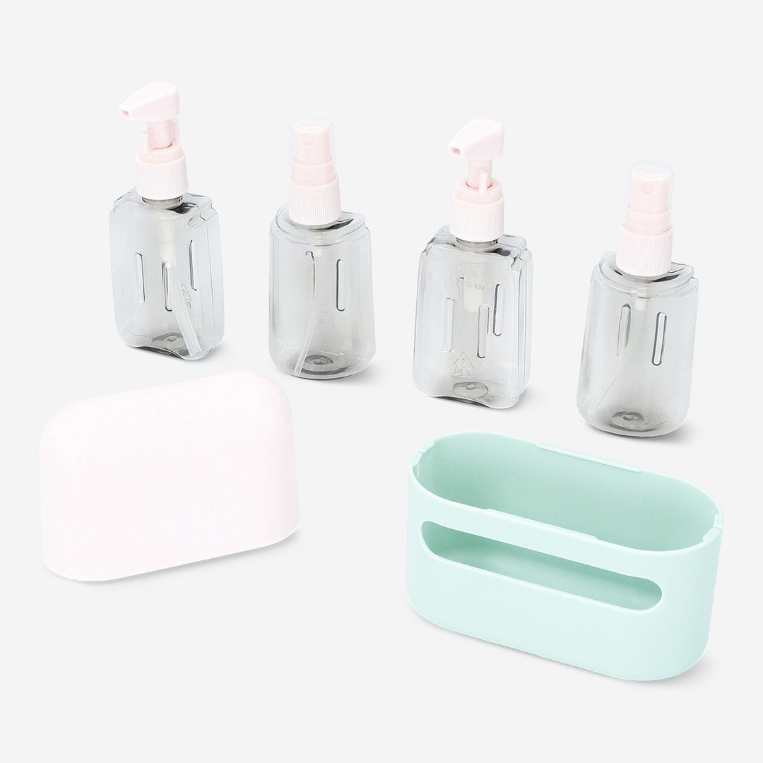 BOTTLES FOR TRAVEL 50ML 4PCS IN CASE W LID