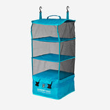 WARDROBE FOR TRAVEL FOLDABLE W HOOKS GREEN