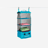 WARDROBE FOR TRAVEL FOLDABLE W HOOKS GREEN