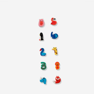 ERASERS 10 PCS NUMBERS