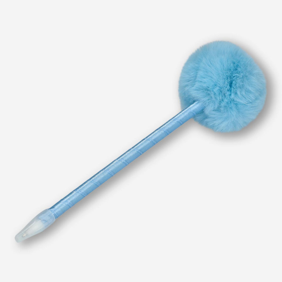 PEN WITH POM POM BLUE