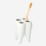 TOOTHBRUSH MUG TOOTH WHITE