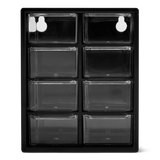 STORAGE BOX W DRAWERS BLACK