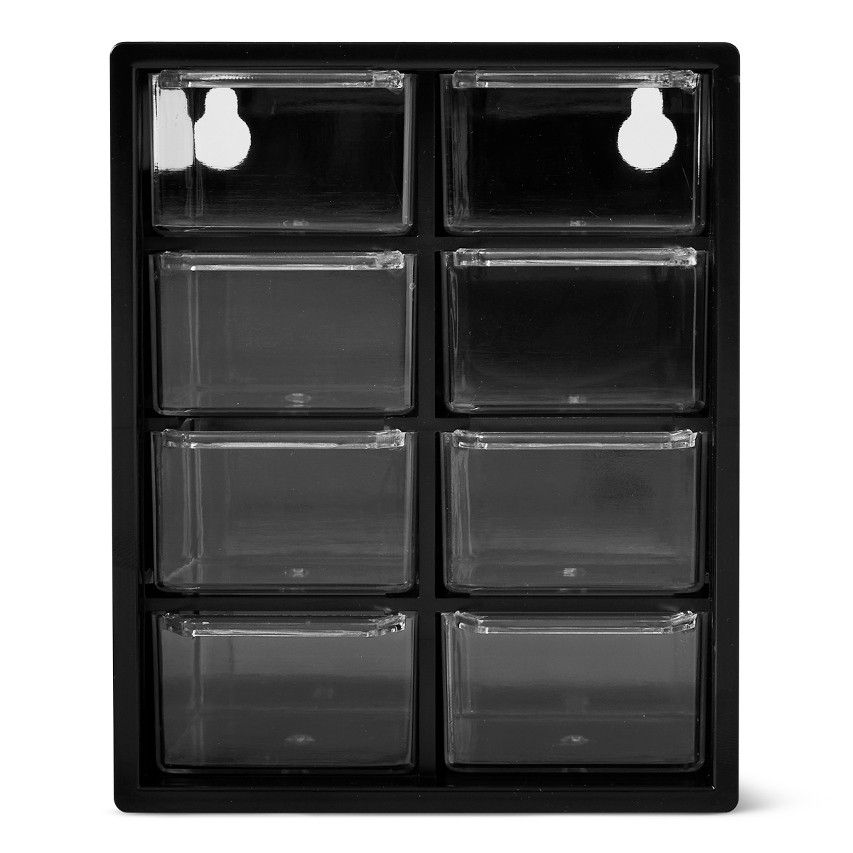 STORAGE BOX W DRAWERS BLACK