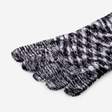 SOCKS FOR YOGA M/L BLACK AND WHITE MELANGE