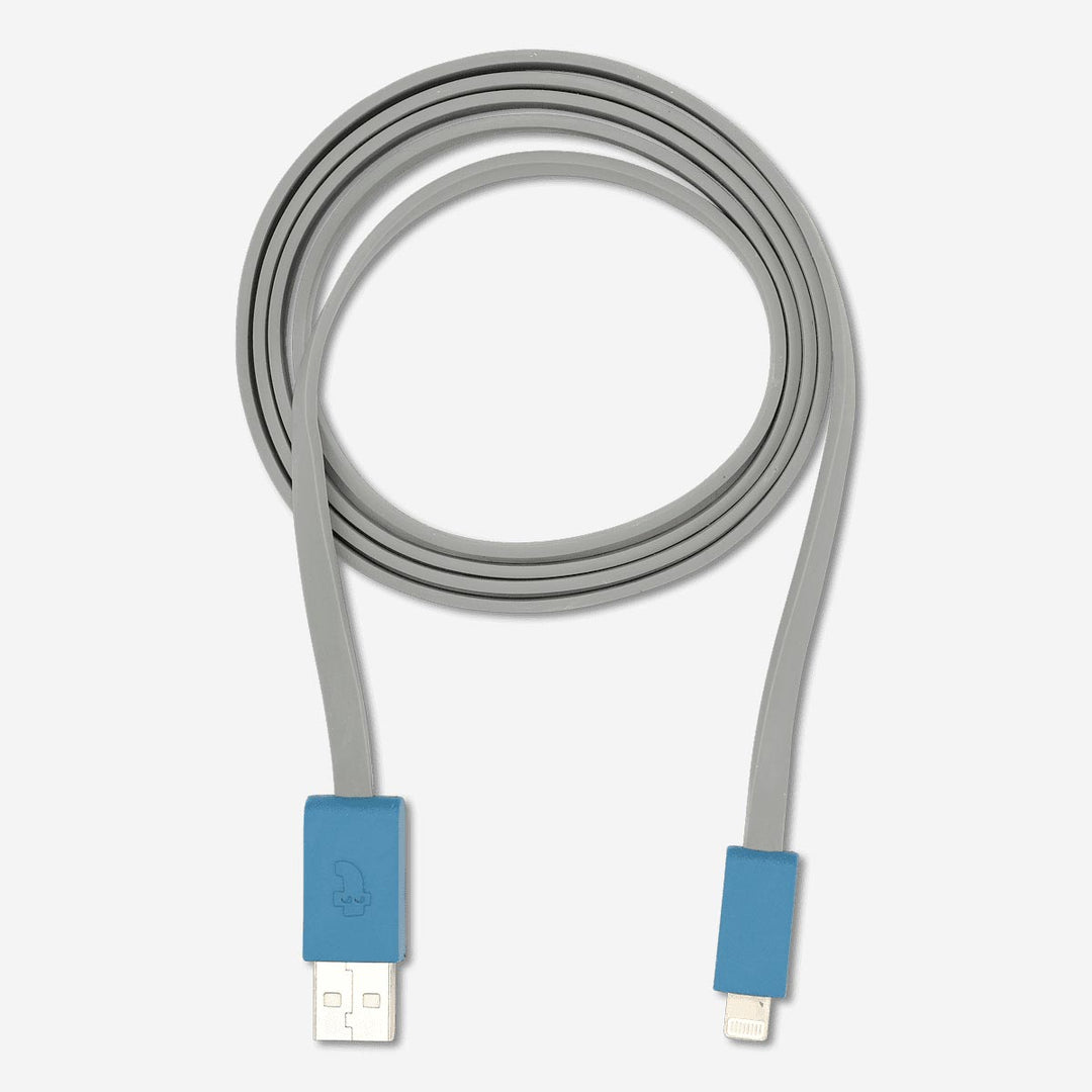 CHARGING CABLE 120CM LIGHTNING PETROL/GREY