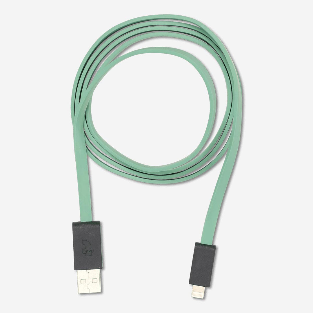 CHARGING CABLE 120CM LIGHTNING GREY/GREEN