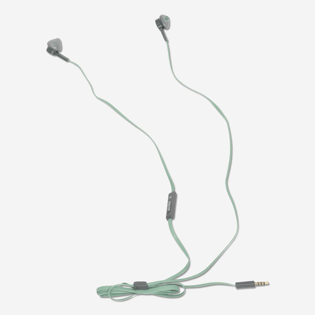 EARPHONES GREY/GREEN