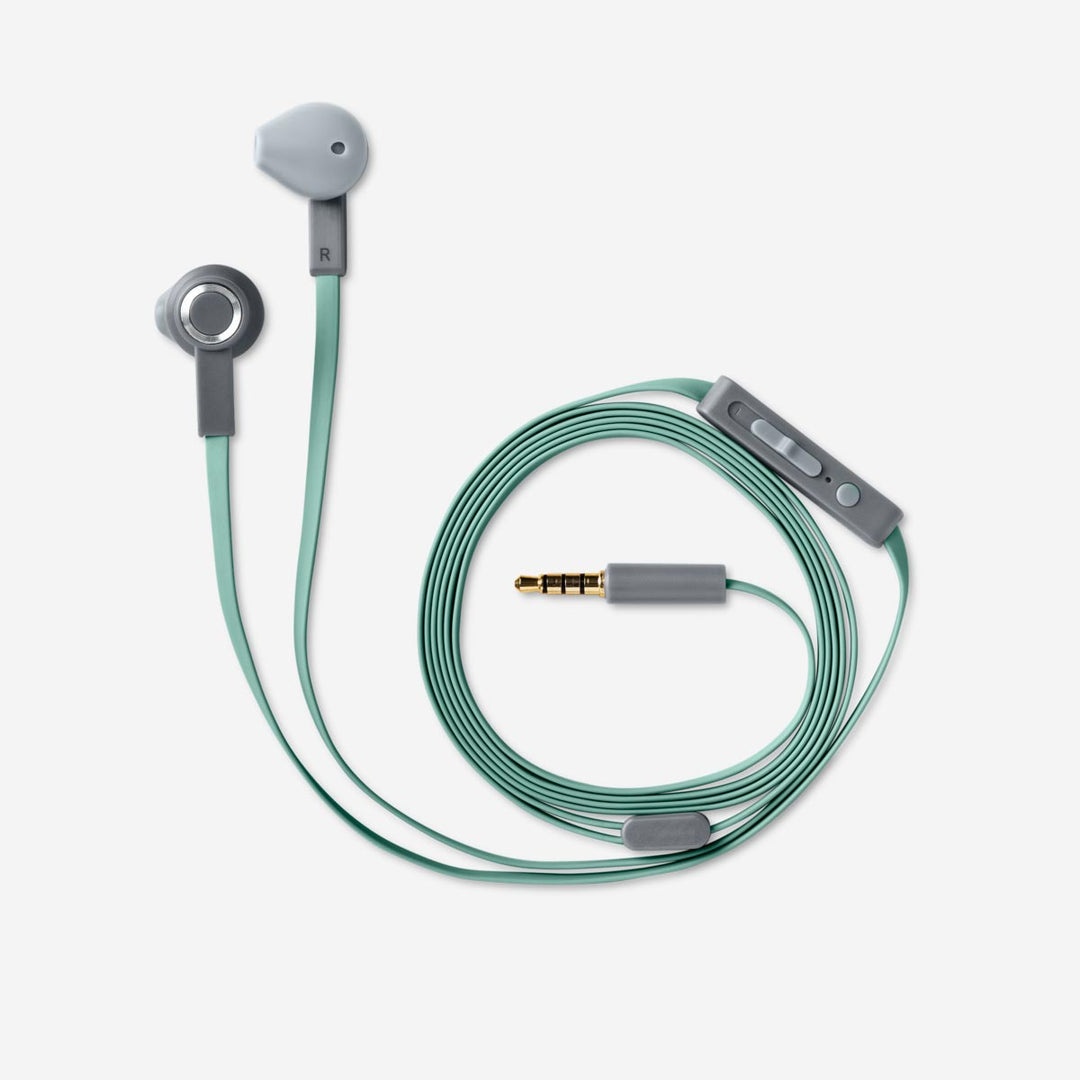 EARPHONES GREY/GREEN