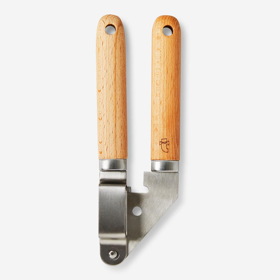 GARLIC PRESS SS AND BEECH WOOD HANDLE