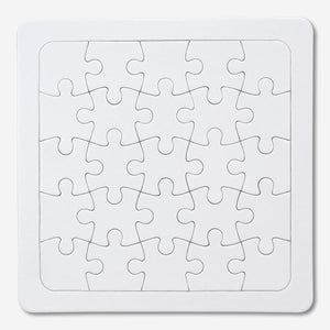 DIY PUZZLE WHITE PAINT 20X20