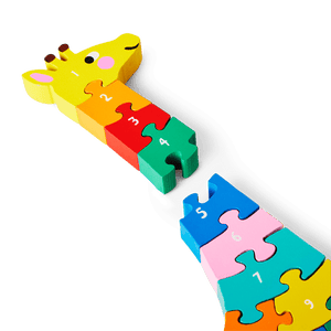 PUZZLE NUMBER WOODEN GIRAFFE