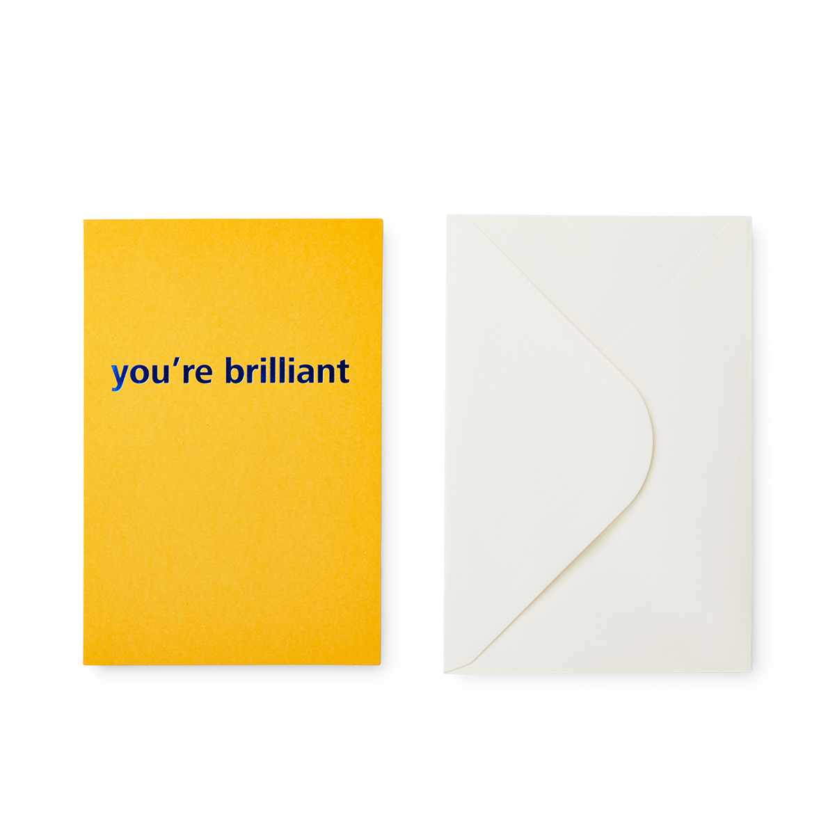 CARD YELLOW YOU'RE BRILLIANT