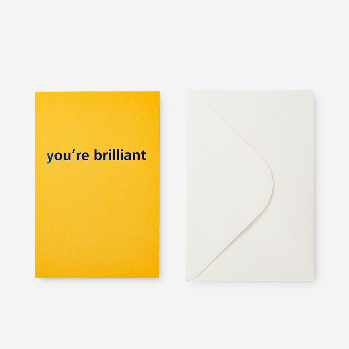 CARD YELLOW YOU'RE BRILLIANT