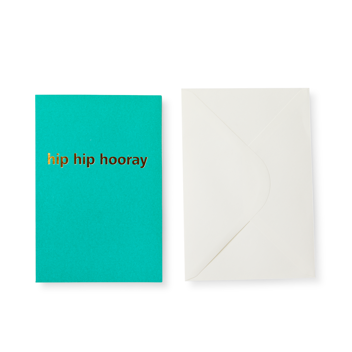 CARD GREEN HIP HIP HOORAY