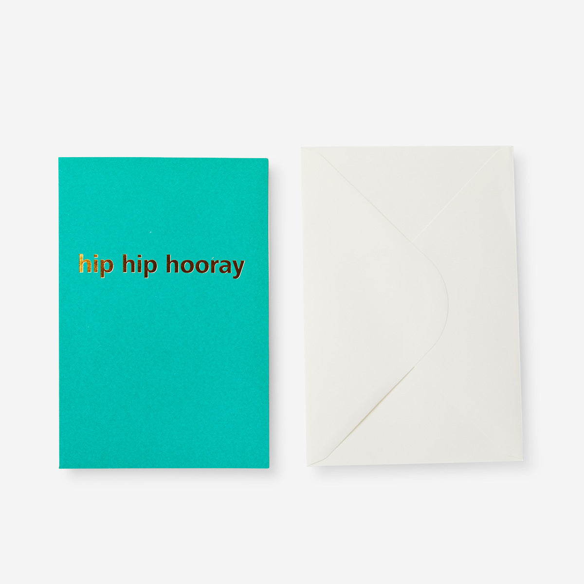 CARD GREEN HIP HIP HOORAY