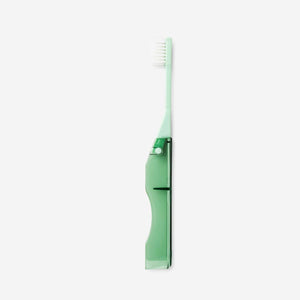 TOOTHBRUSH TRAVEL FOLDABLE GREEN