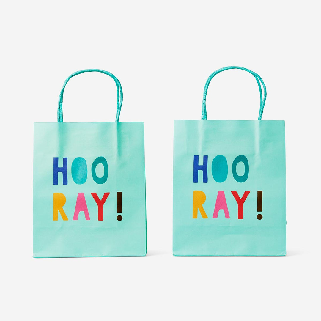 BAG GIFT 18 X 15 CM HOORAY SMALL 2 PCS