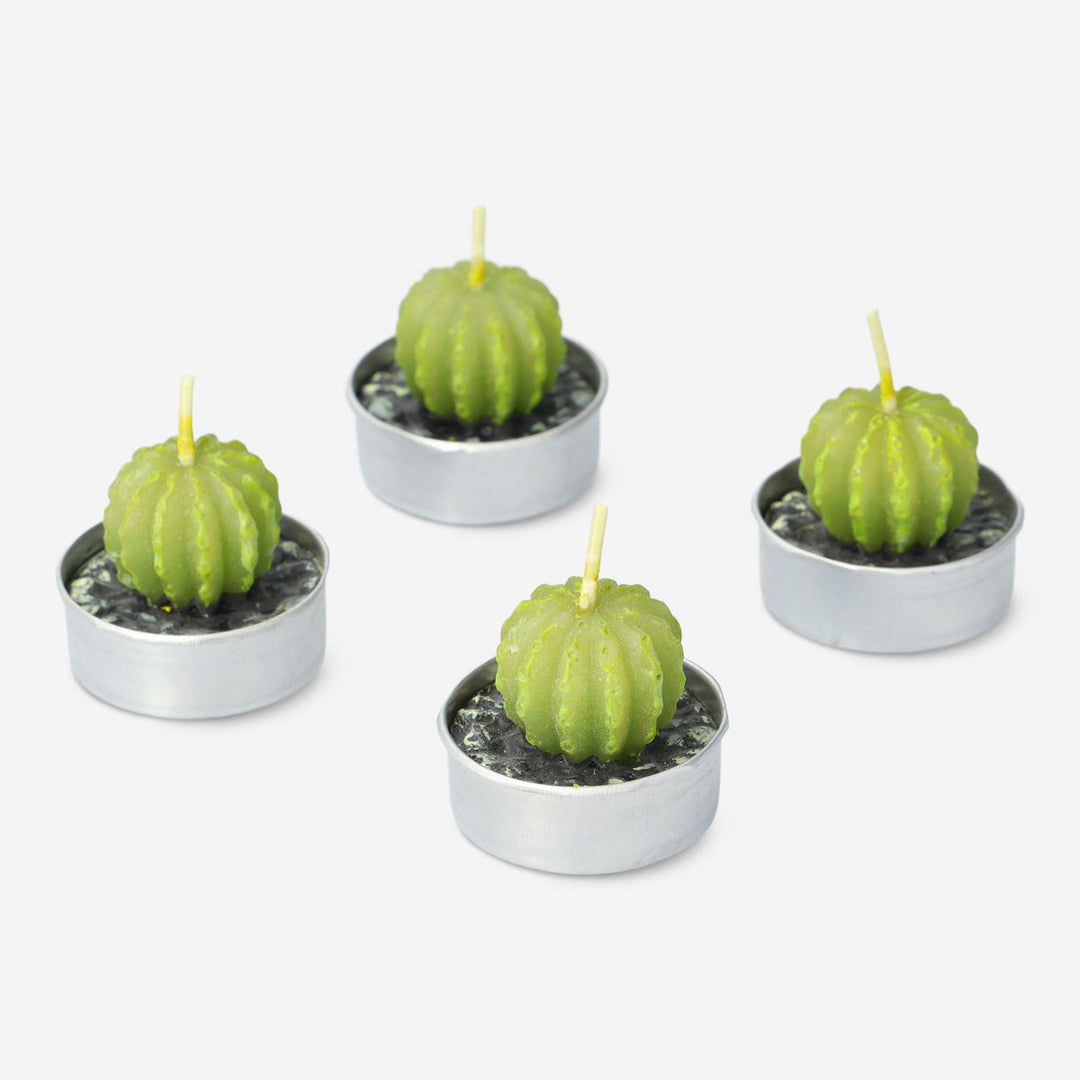 CANDLE AS SUCCULENT 4 PCS DESIGN 1