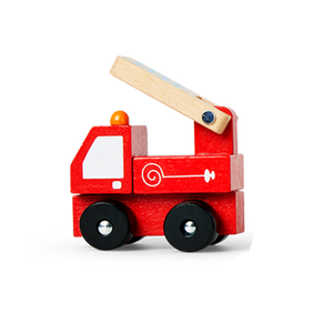 CAR TRUCK WOODEN FIRE TRUCK