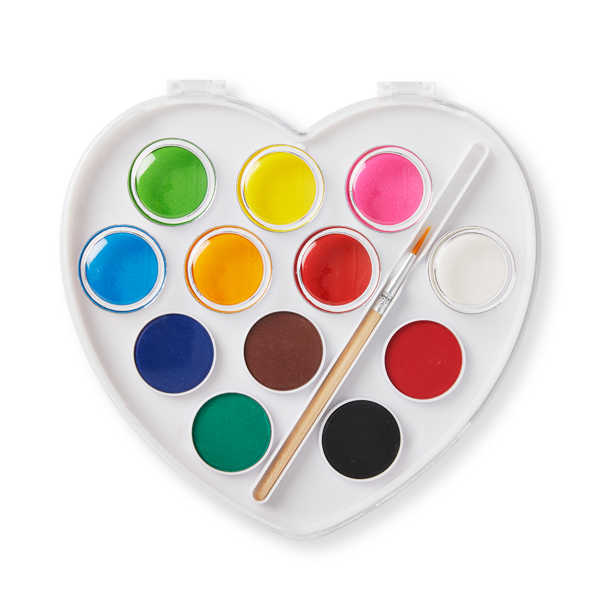 WATER COLOR PALET IN SHAPE HEART