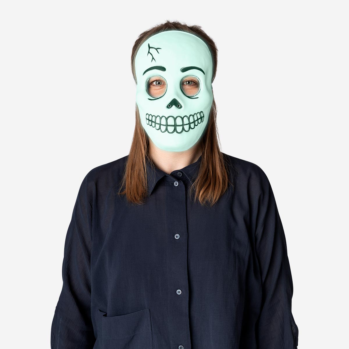 MASK SKULL GLOW IN THE DARK ONESIZE